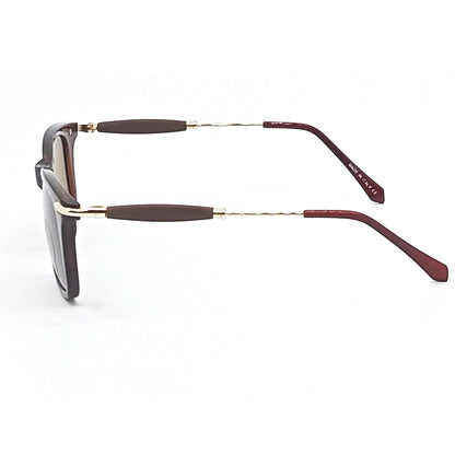 Brown Enigte Square Sunglasses (SUN-RN-2148-BRN1GLD-M)