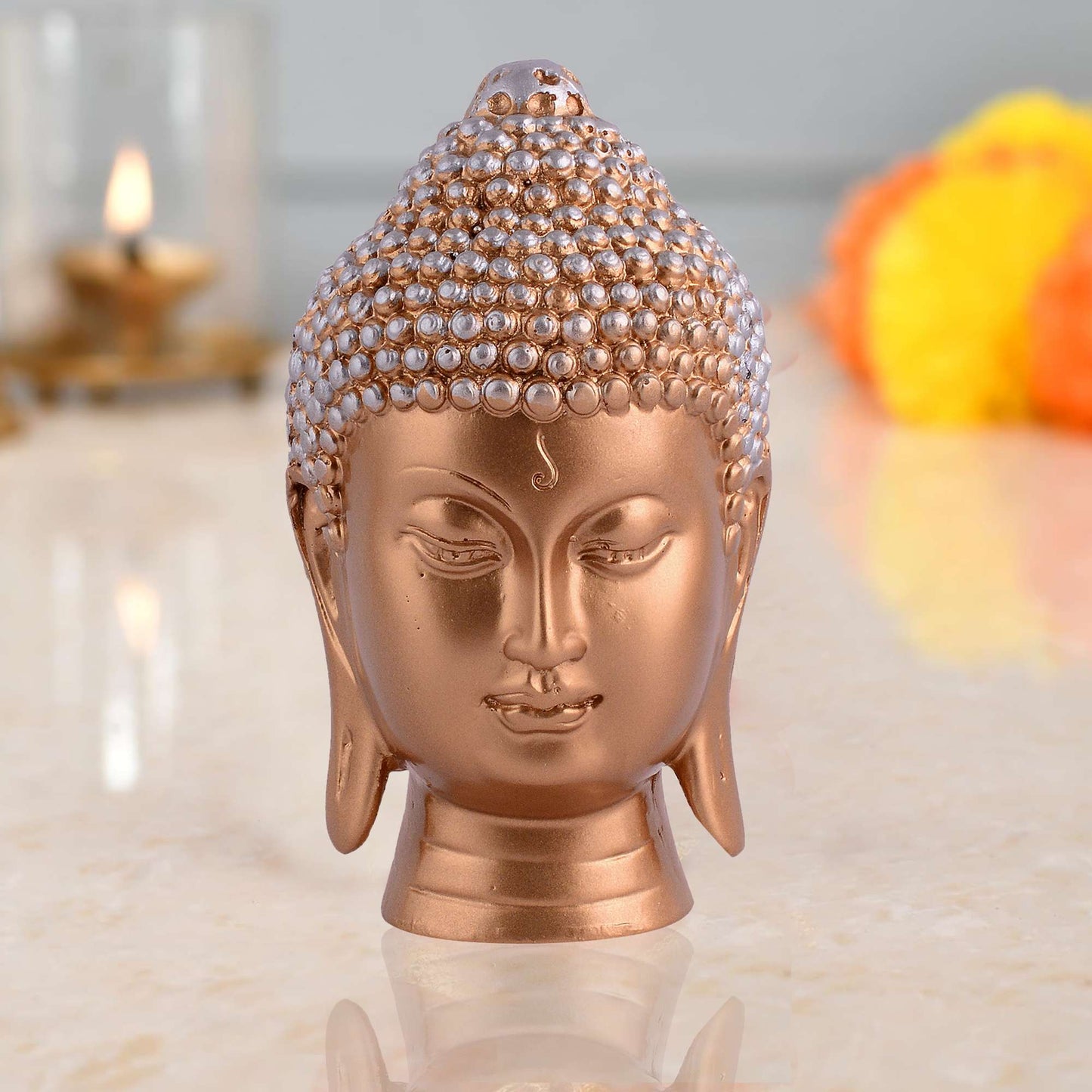 Swastik Trend Point Gautam Buddha Statue Showpiece Idol Figurine for Feng Sui, Vastu, Home Decor, Office, Diwali, Gifting, Living Room, Bedroom, Study Table -18 SWASTIK CREATIONS The Trend Point