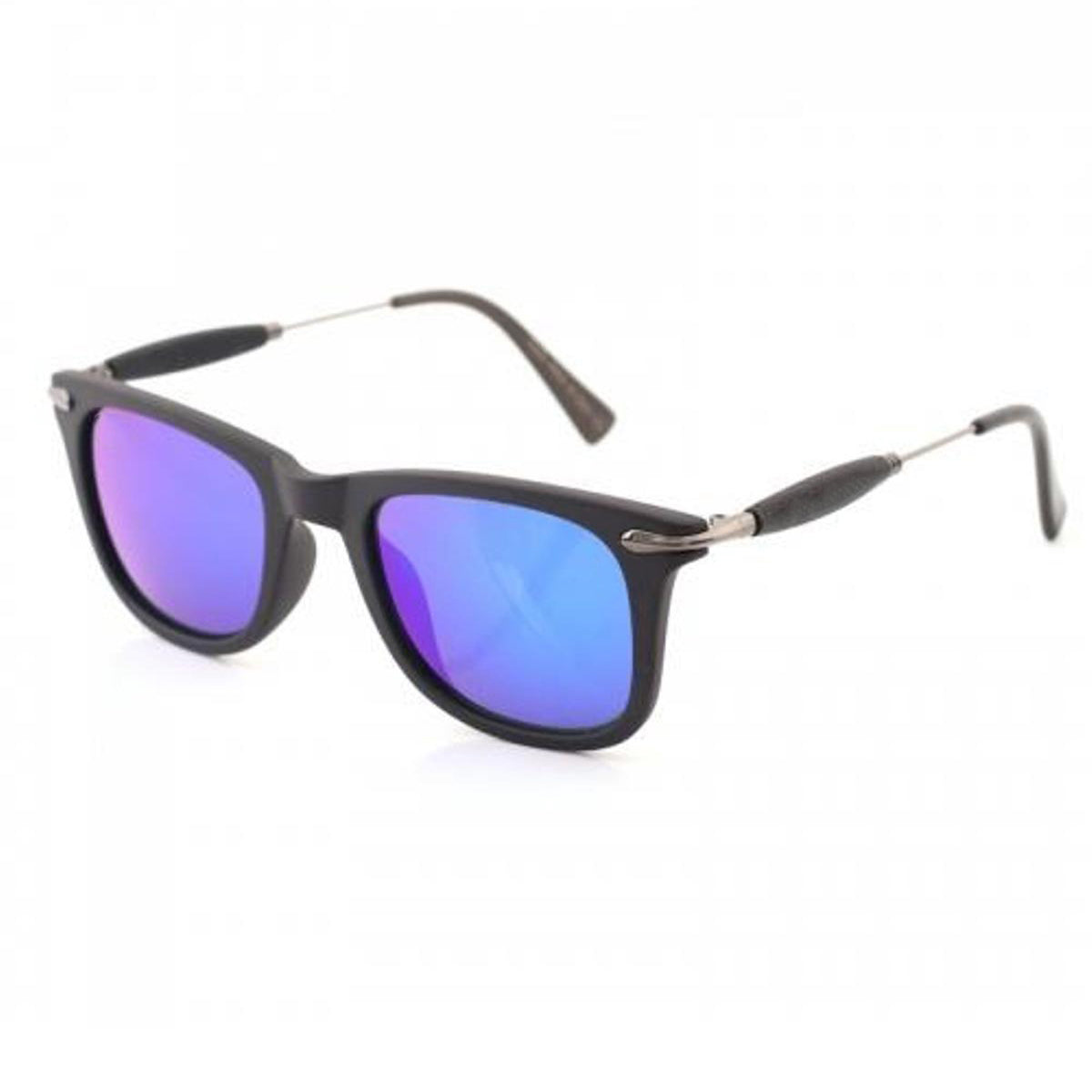 Blue Enigte Square Sunglasses (SUN-RN-2148-BLU3BLK-M) SWASTIK CREATIONS The Trend Point