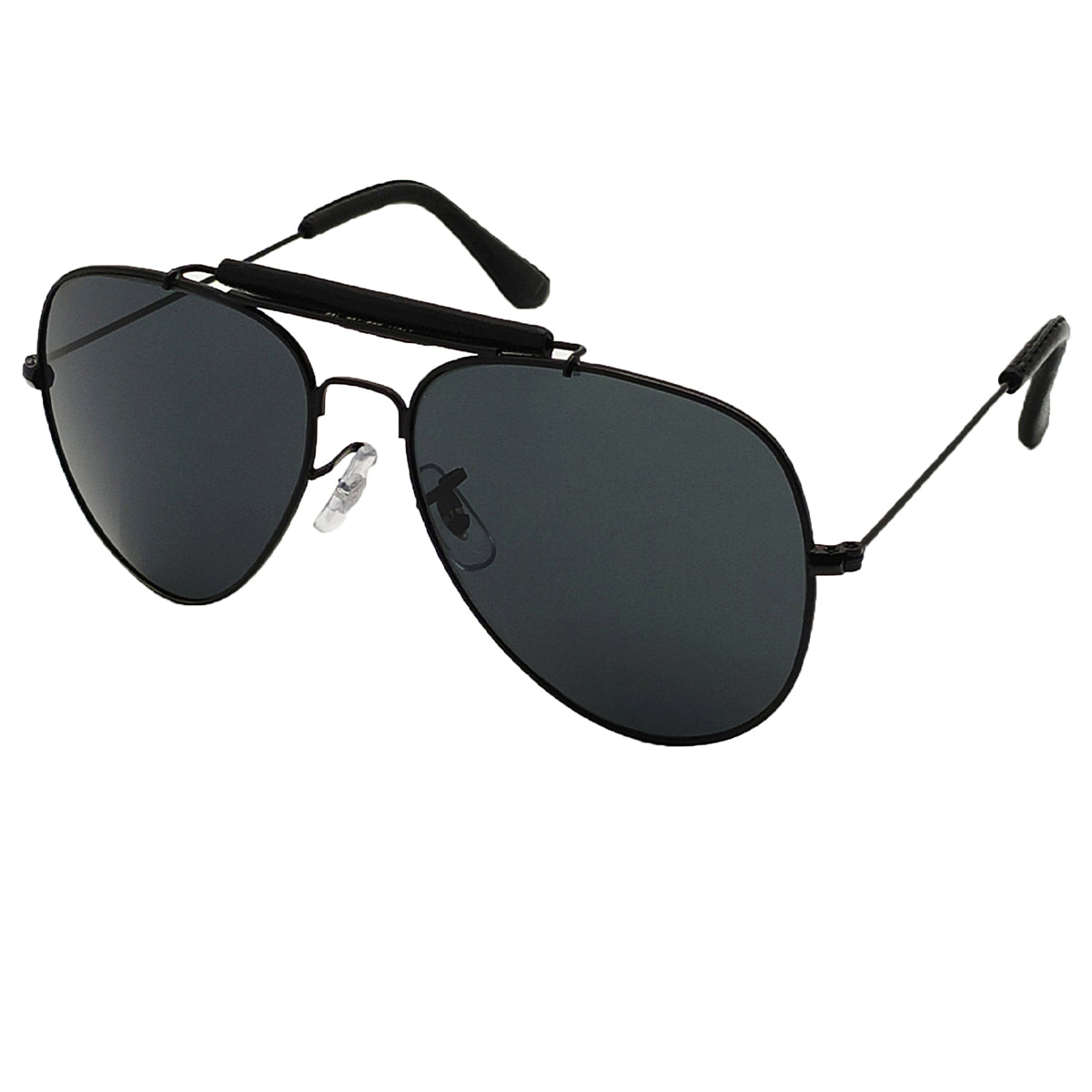 Black Novaper Aviator Sunglasses (SUN-RN-3422-BLK1BLK-M) SWASTIK CREATIONS The Trend Point