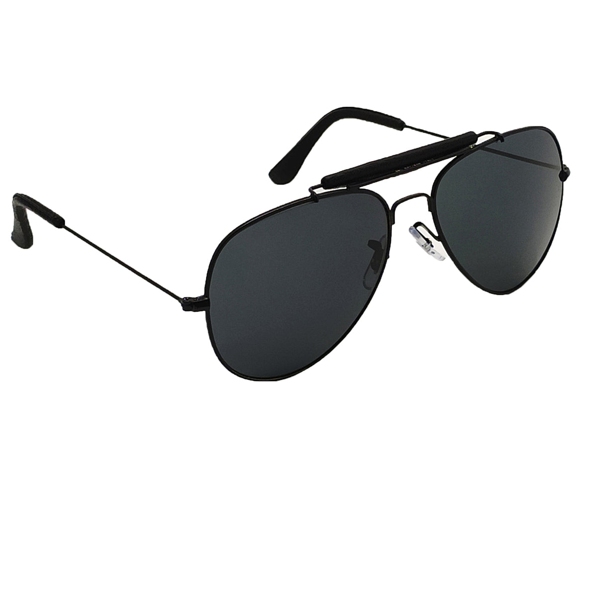 Black Novaper Aviator Sunglasses (SUN-RN-3422-BLK1BLK-M) SWASTIK CREATIONS The Trend Point