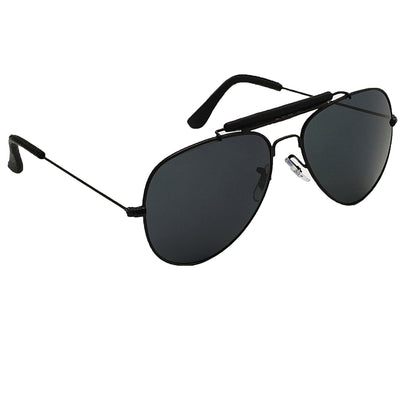 Black Novaper Aviator Sunglasses (SUN-RN-3422-BLK1BLK-M)