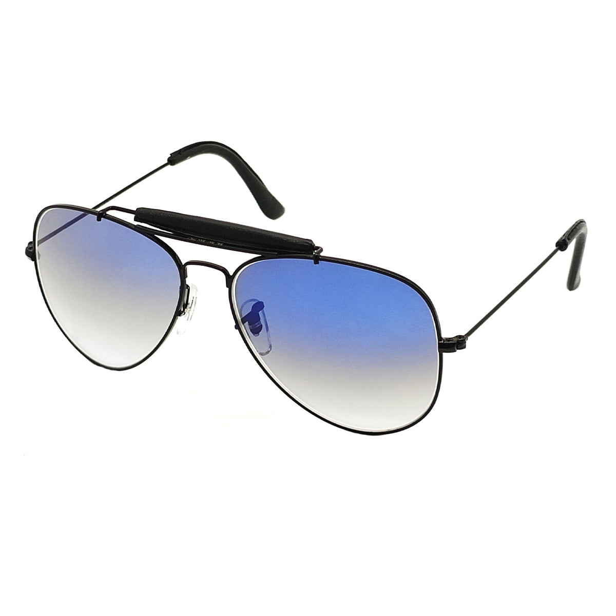 Blue Novaper Aviator Sunglasses (SUN-RN-3422-BLU2BLK-M) SWASTIK CREATIONS The Trend Point