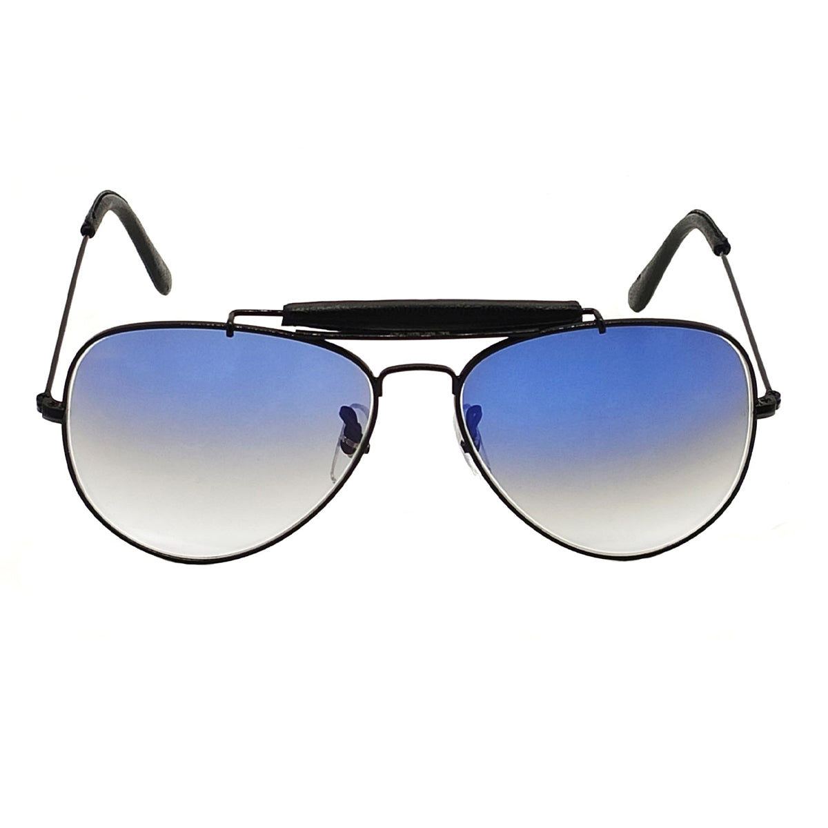 Blue Novaper Aviator Sunglasses (SUN-RN-3422-BLU2BLK-M) SWASTIK CREATIONS The Trend Point