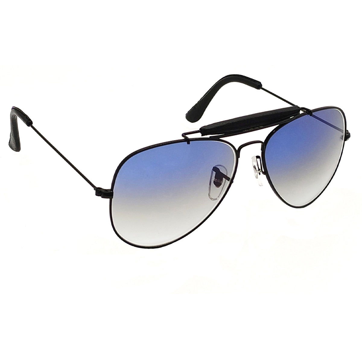 Blue Novaper Aviator Sunglasses (SUN-RN-3422-BLU2BLK-M) SWASTIK CREATIONS The Trend Point