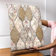 Embossed Gold Pattern Wallpaper (set of 2)