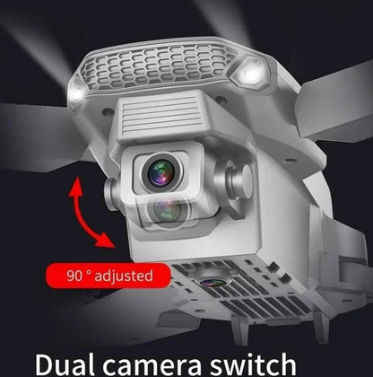 E88 Drone (Black)|Dual Battery Pack|GPS Navigation|4K UHD Camera+1080P