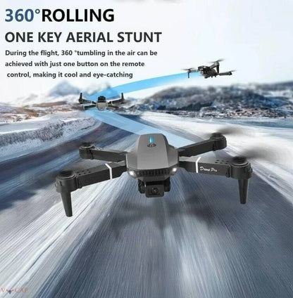 E88 Drone with Dual 4K HD Camera,FPV Live Video,Optical Flow Positioning Drone