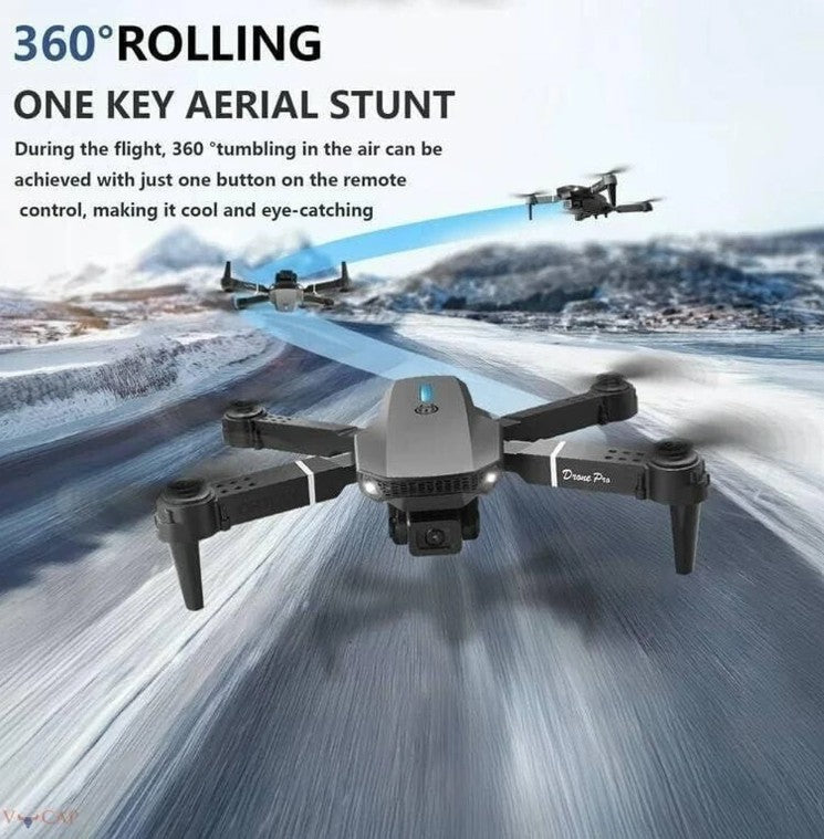 E88 Drone with Dual 4K HD Camera,FPV Live Video,Optical Flow Positioning Drone