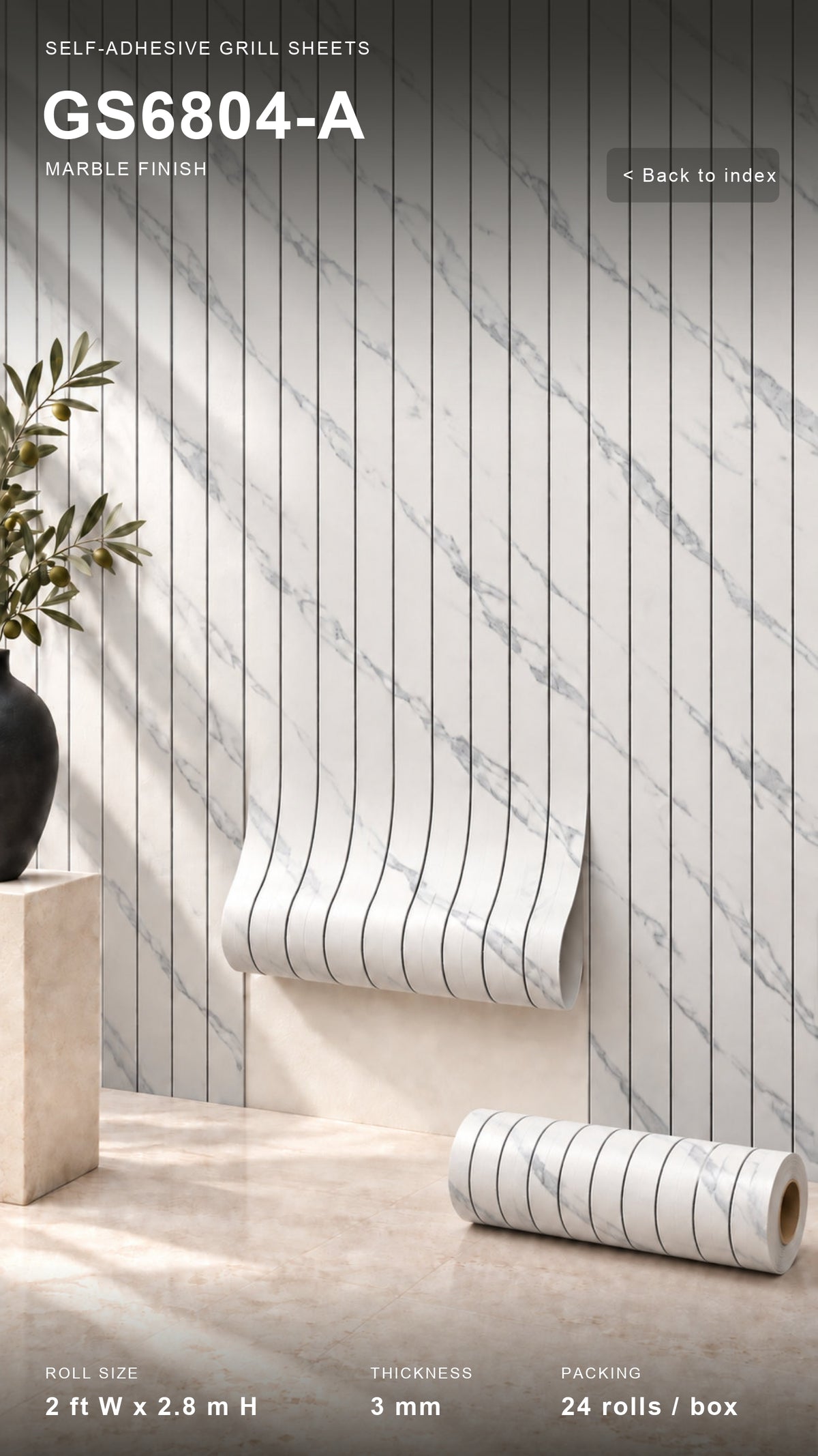 Grille Sheets - Self Adhesive Sheets (Size 2ft * 2.8m) - 10 colors option