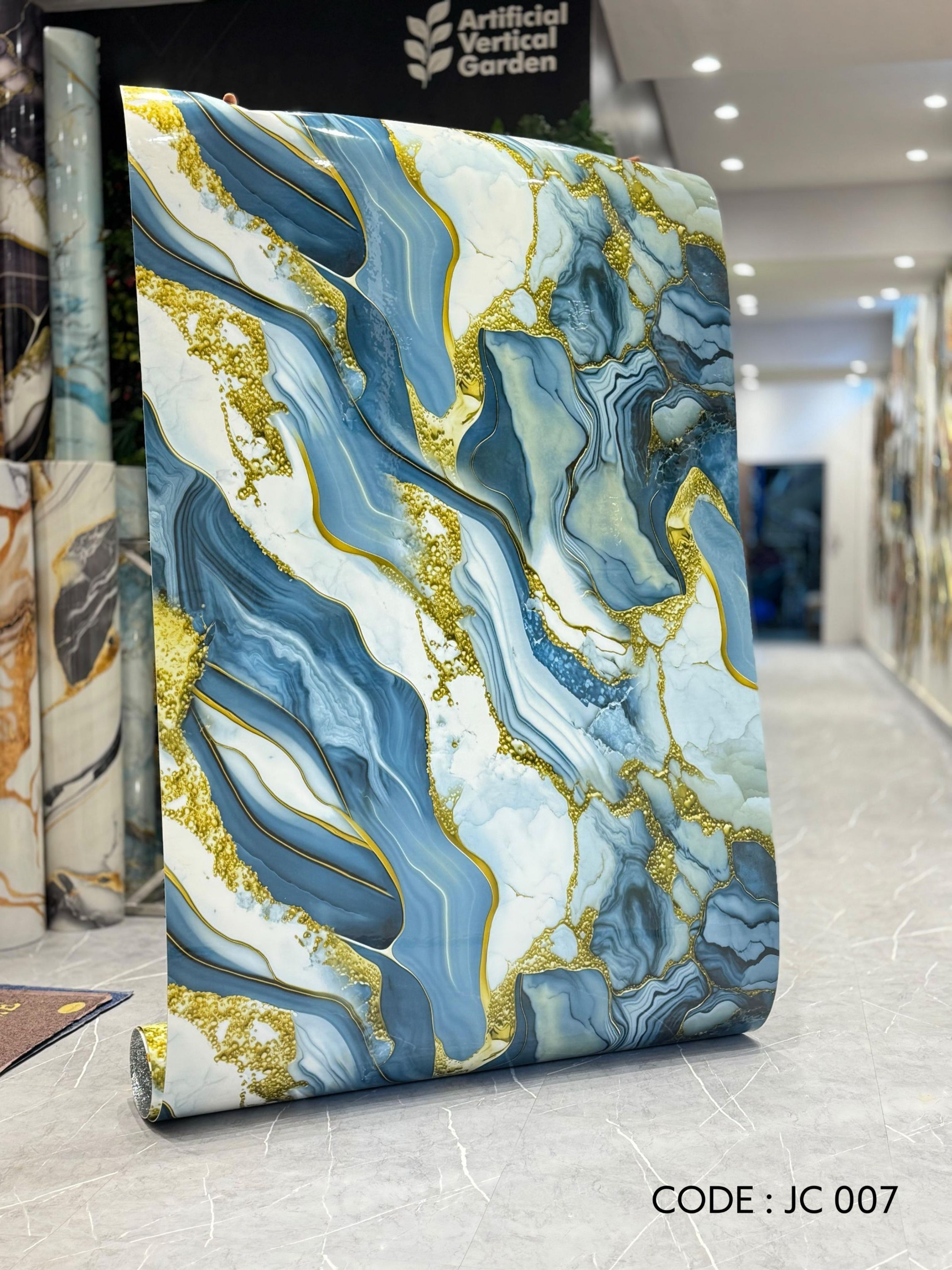 Self Adhesive UV Marble Sheets (size 10 x 4 Feet) JC007 - SWASTIK CREATIONS The Trend Point