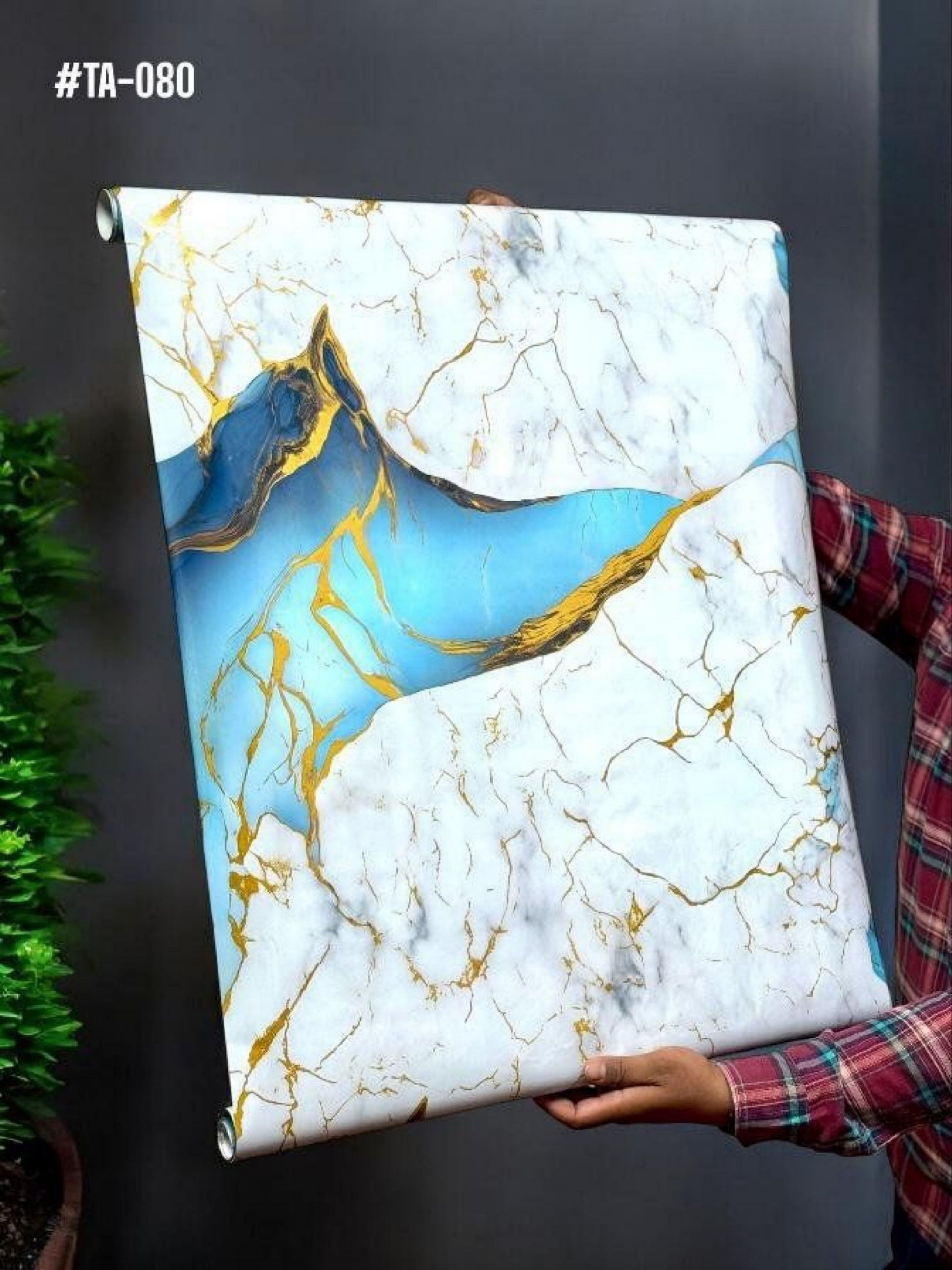 TA-080 Multicolor Self Adhesive Premium Quality Wallpaper (Pack of 3)