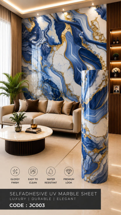 Self Adhesive UV Marble Sheets (size 10 x 4 Feet) JC 003