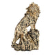 Swastik Trend Point King Lion Black Statue Sculpture for Home Decor Showpiece Figurine -30 15cm*10cm*10cm