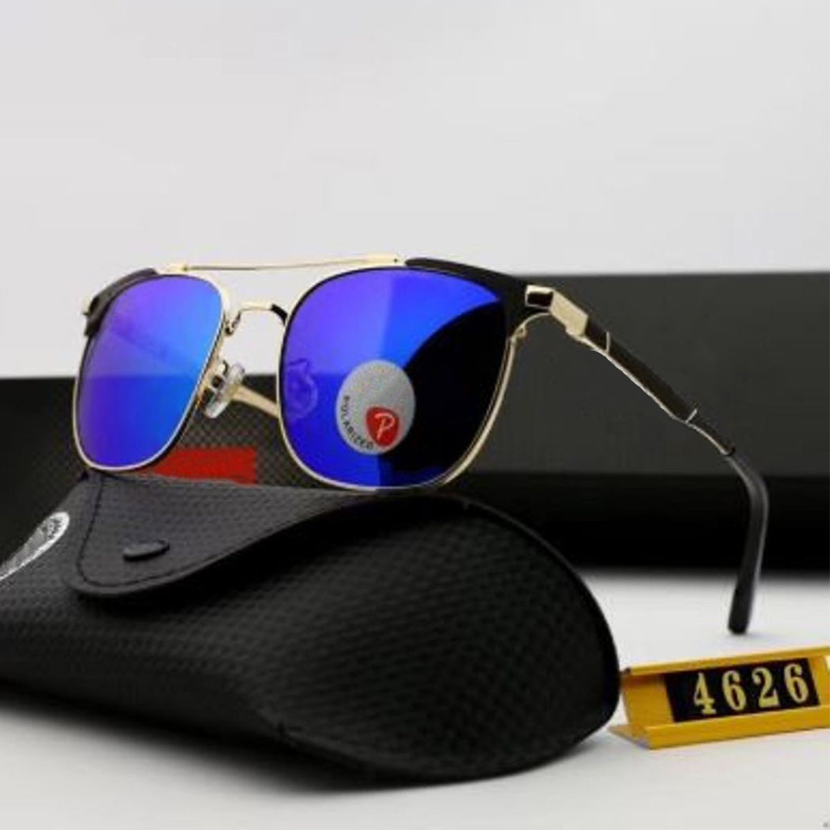 LK4626 inter Square Sunglasses (SUN-RN-4626-BLU3GLD-P)