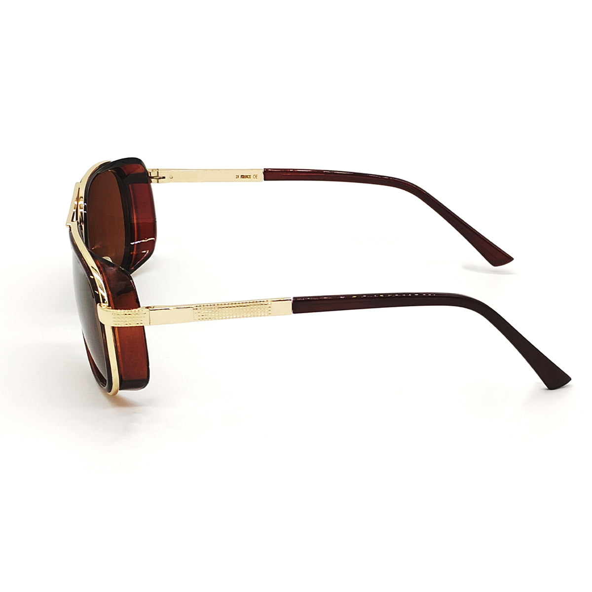 Brown Speciale Oval Sunglasses (SUN-LC-0179-BRN1GLD)