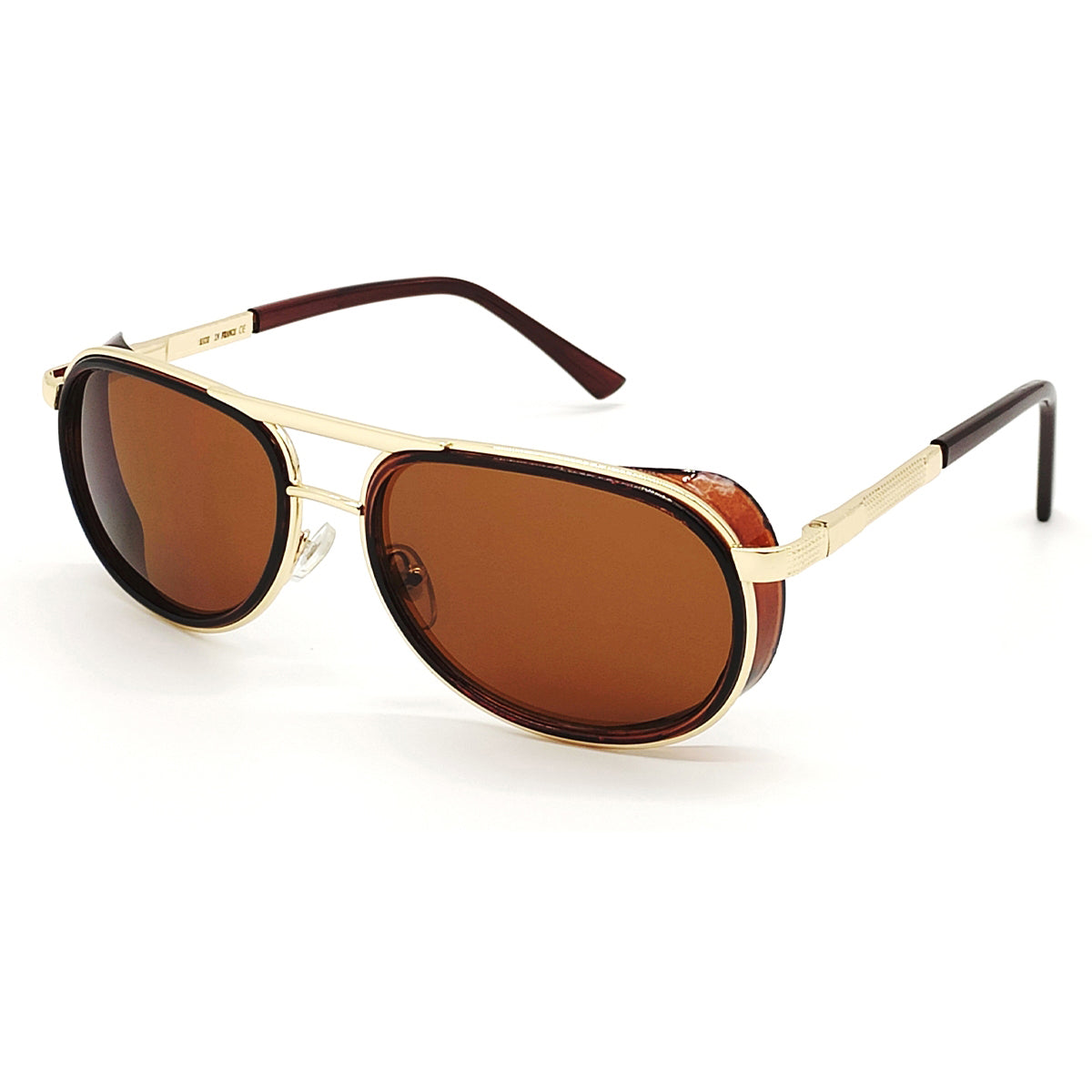 Brown Speciale Oval Sunglasses (SUN-LC-0179-BRN1GLD)