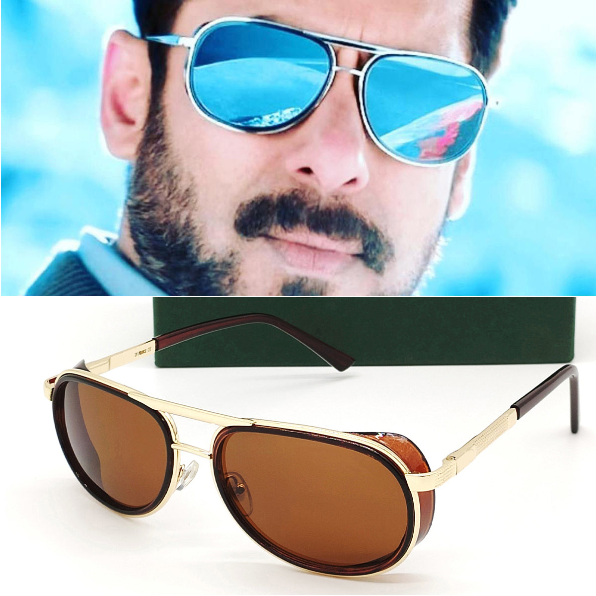 Brown Speciale Oval Sunglasses (SUN-LC-0179-BRN1GLD) - SWASTIK CREATIONS The Trend Point SWASTIK CREATIONS The Trend Point