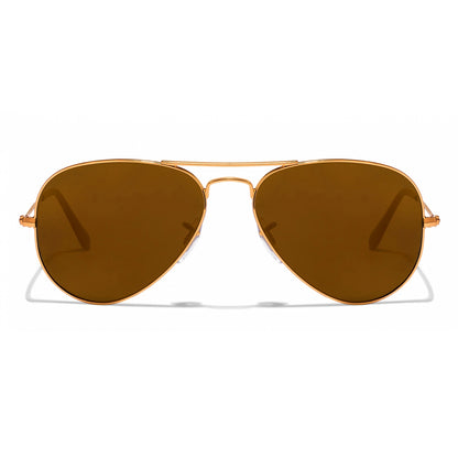 Purosangue 3026 Aviator Sunglasses (SUN-RN-3026-BRN1GLD-M)