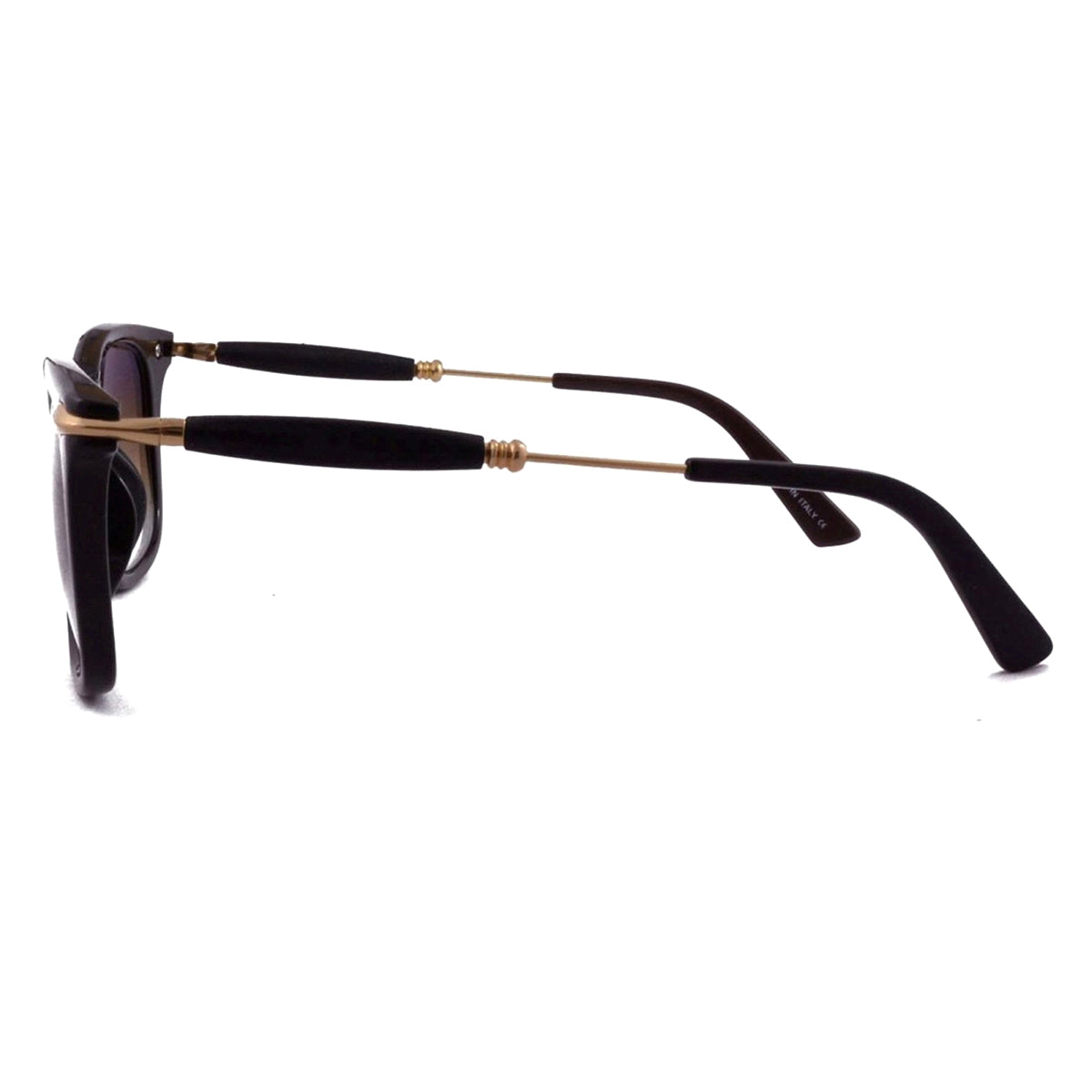 Black Enigte Square Sunglasses (SUN-RN-2148-BLK1GLD-M) SWASTIK CREATIONS The Trend Point