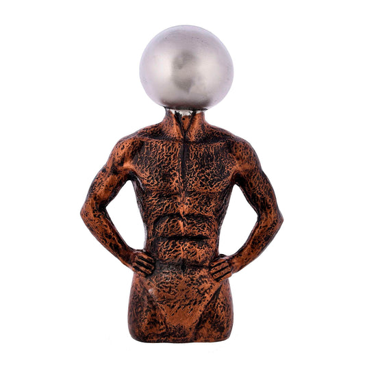 Swastik Trend Point Antique Art Piece Man Human Statue Articles for Big Size,Gift,Handcrafted Polyresin Showpiece Artifacts Home dcor Accessories,Show case Items for Home Decoration,