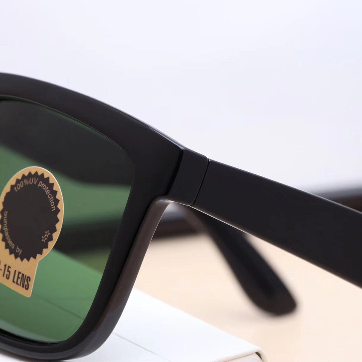 Green Fangpo Square Sunglasses (SUN-RN-2140-GRN1BLK-P) SWASTIK CREATIONS The Trend Point