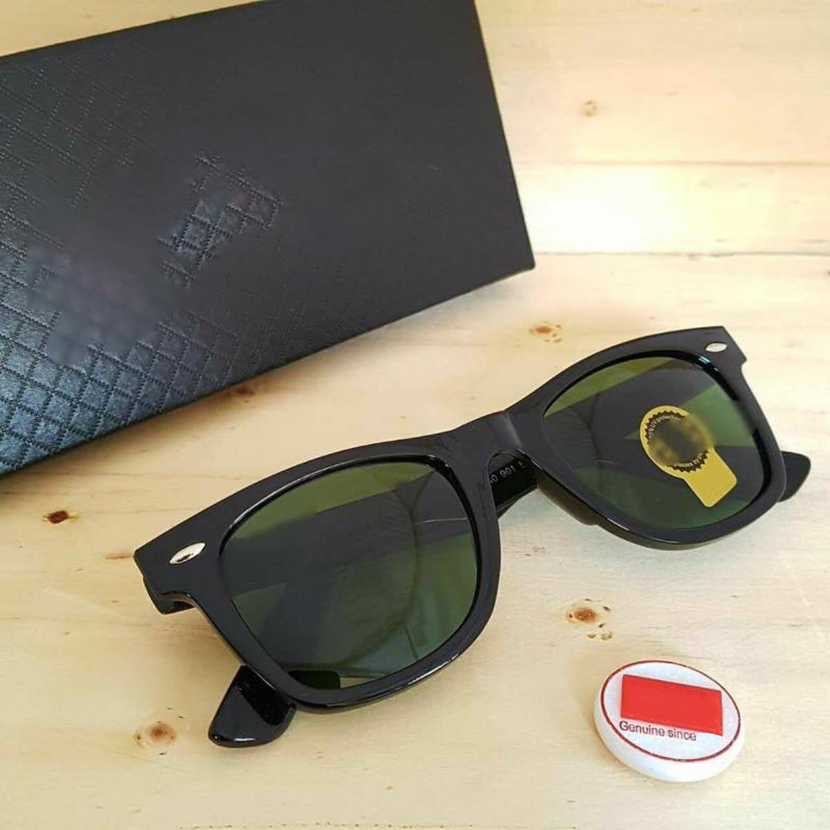 Green Fangpo Square Sunglasses (SUN-RN-2140-GRN1BLK-P) SWASTIK CREATIONS The Trend Point