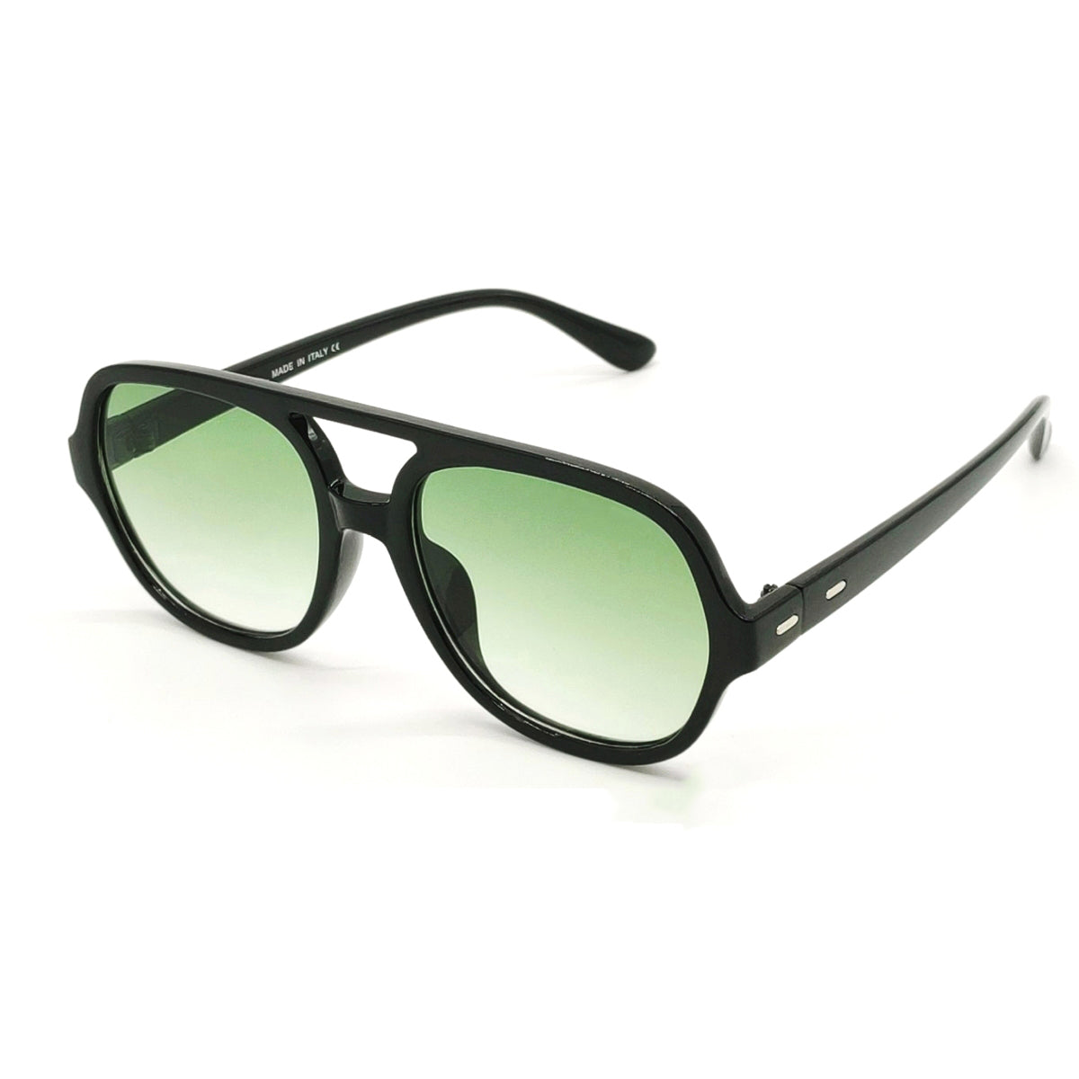 Green GTA Square Sunglasses (SUN-GC-3340-GRN2BLK)