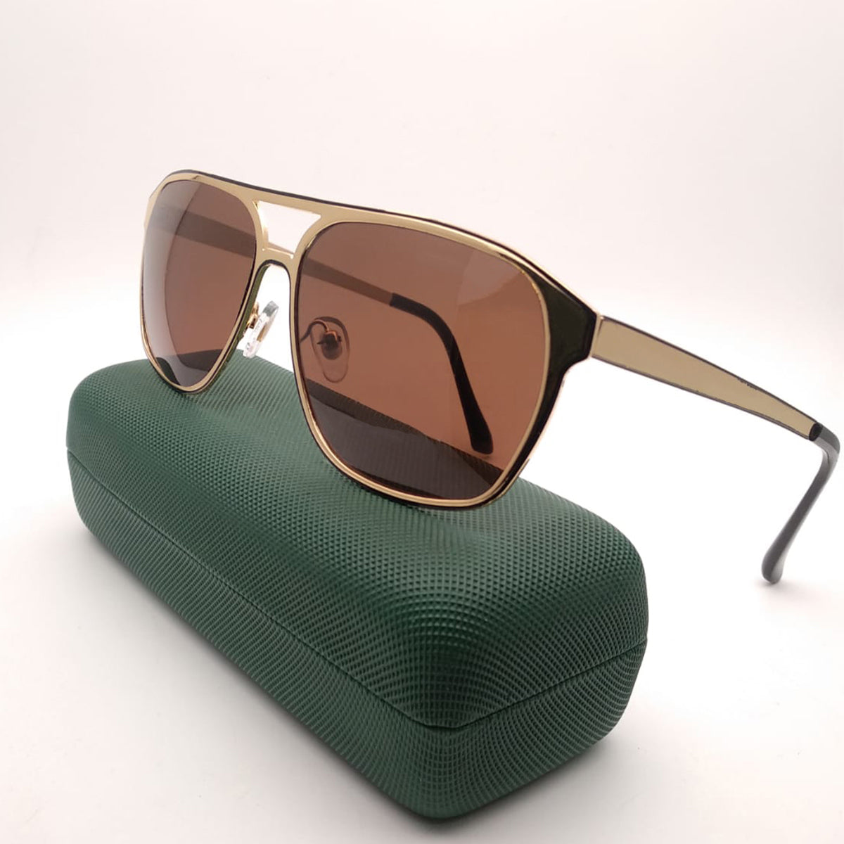 Brown MECH BEASTS Square Sunglasses (SUN-LC-0144-BRN1GLD) - SWASTIK CREATIONS The Trend Point SWASTIK CREATIONS The Trend Point