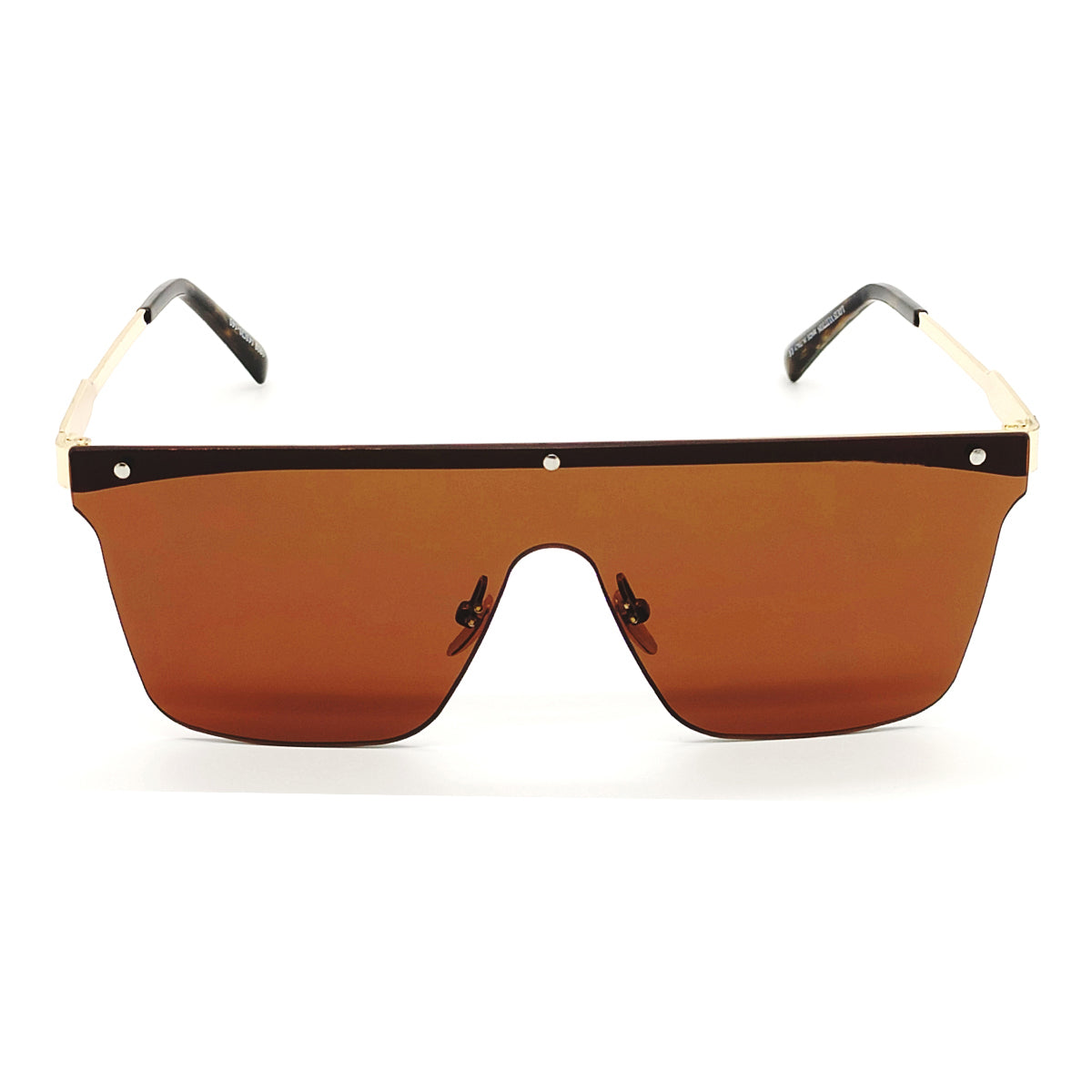 Brown Roma Square Sunglasses (SUN-LV-0909-BRN1GLD-LEOPARD) SWASTIK CREATIONS The Trend Point