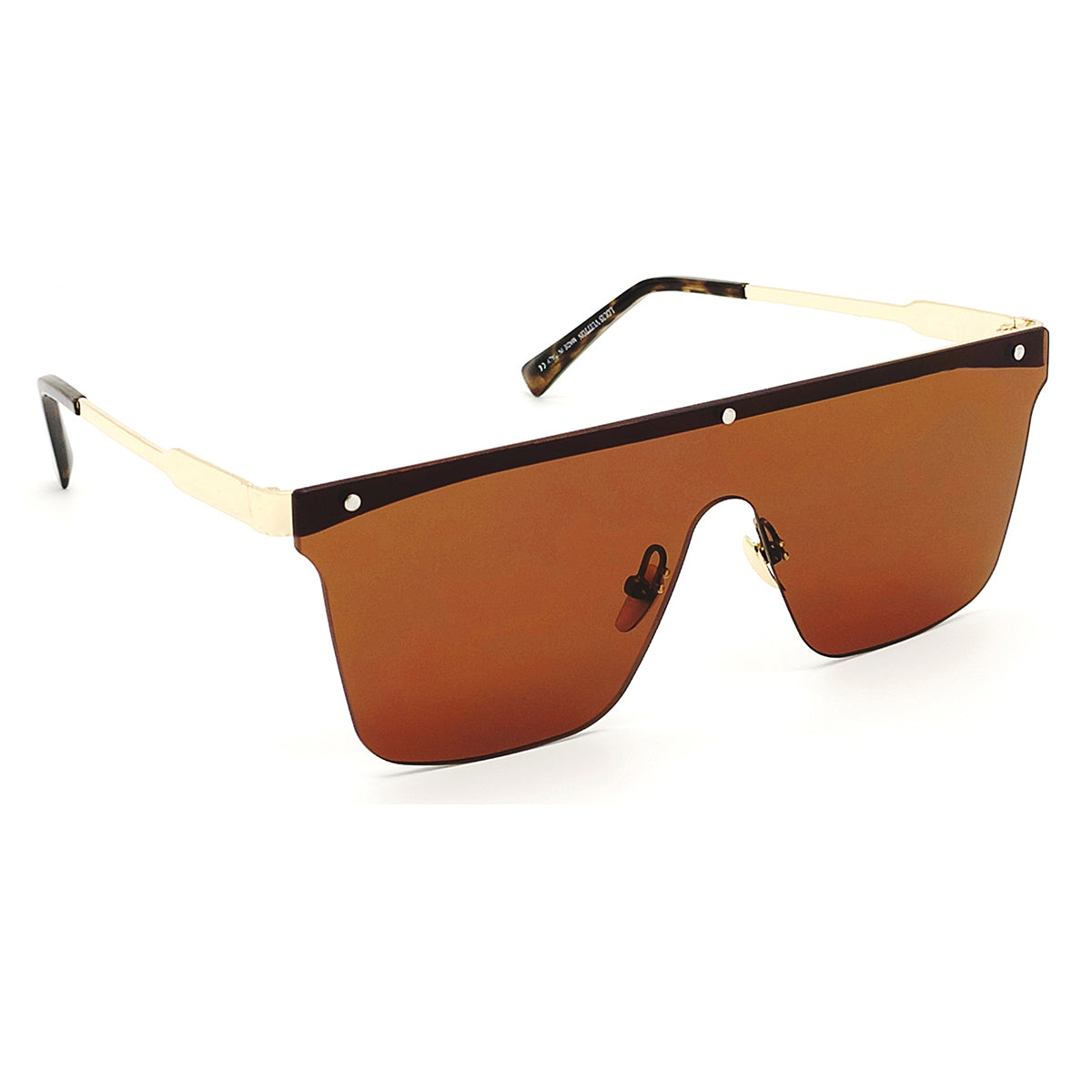 Brown Roma Square Sunglasses (SUN-LV-0909-BRN1GLD-LEOPARD) SWASTIK CREATIONS The Trend Point