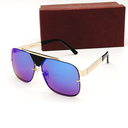 Blue SELTOS Square Sunglasses (SUN-LV-5996-BLU3GLD)