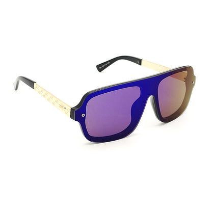 Blue HONEST Square Sunglasses (SUN-LC-0791-BLU3GLD) - SWASTIK CREATIONS The Trend Point