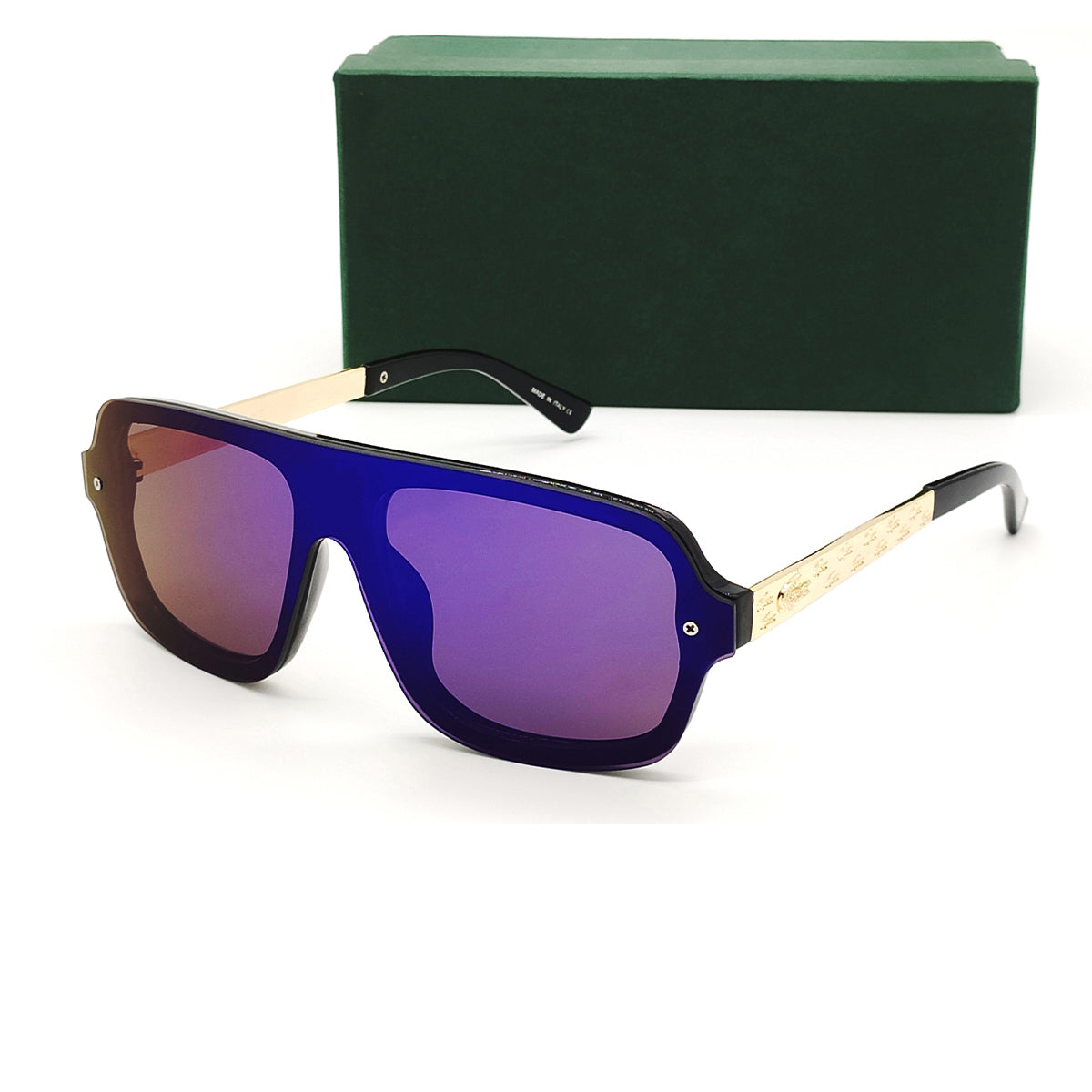 Blue HONEST Square Sunglasses (SUN-LC-0791-BLU3GLD) - SWASTIK CREATIONS The Trend Point SWASTIK CREATIONS The Trend Point