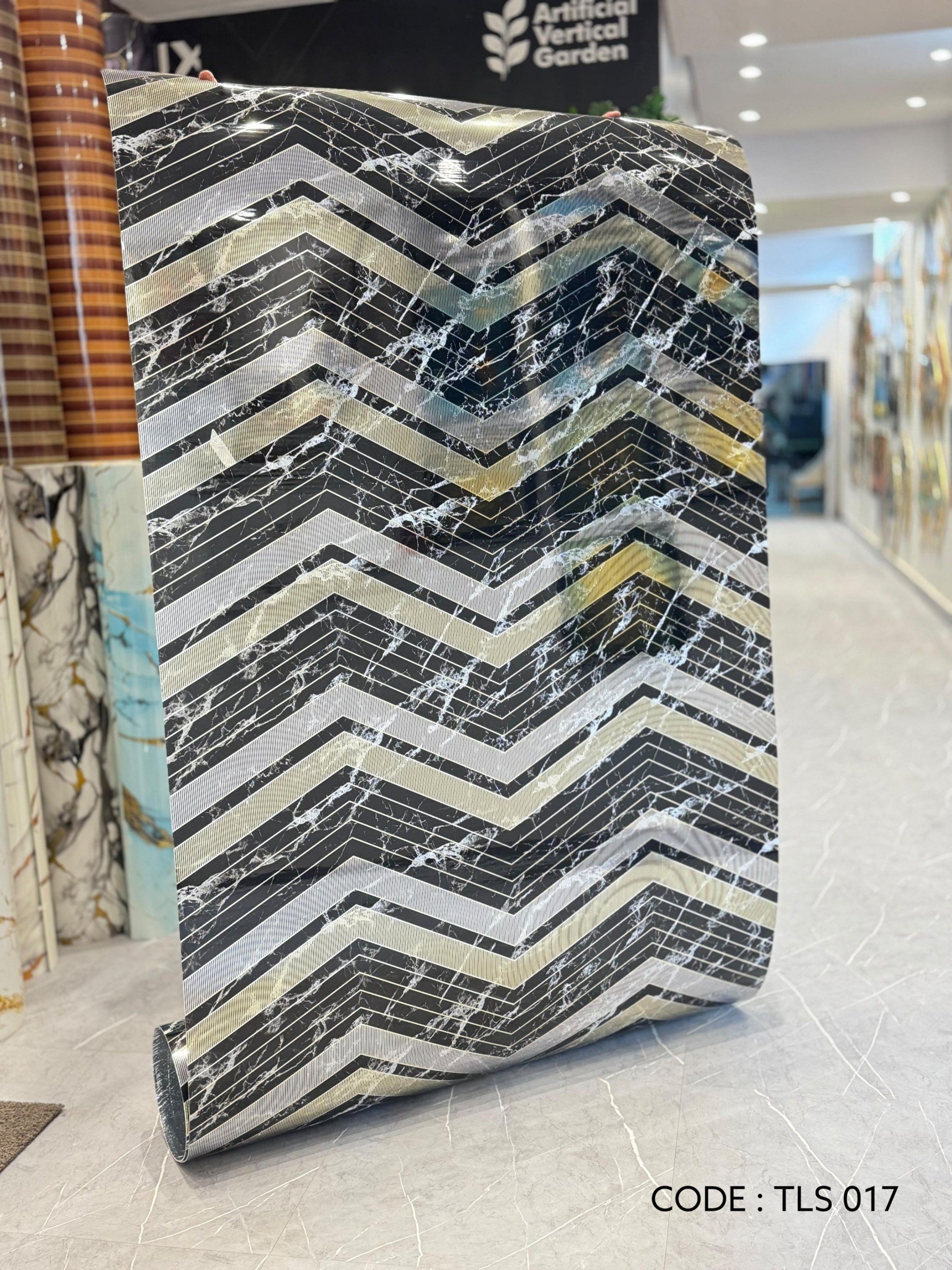 Gold Foil UV Marble Sheets (size 10 x 4 Feet) TLS017