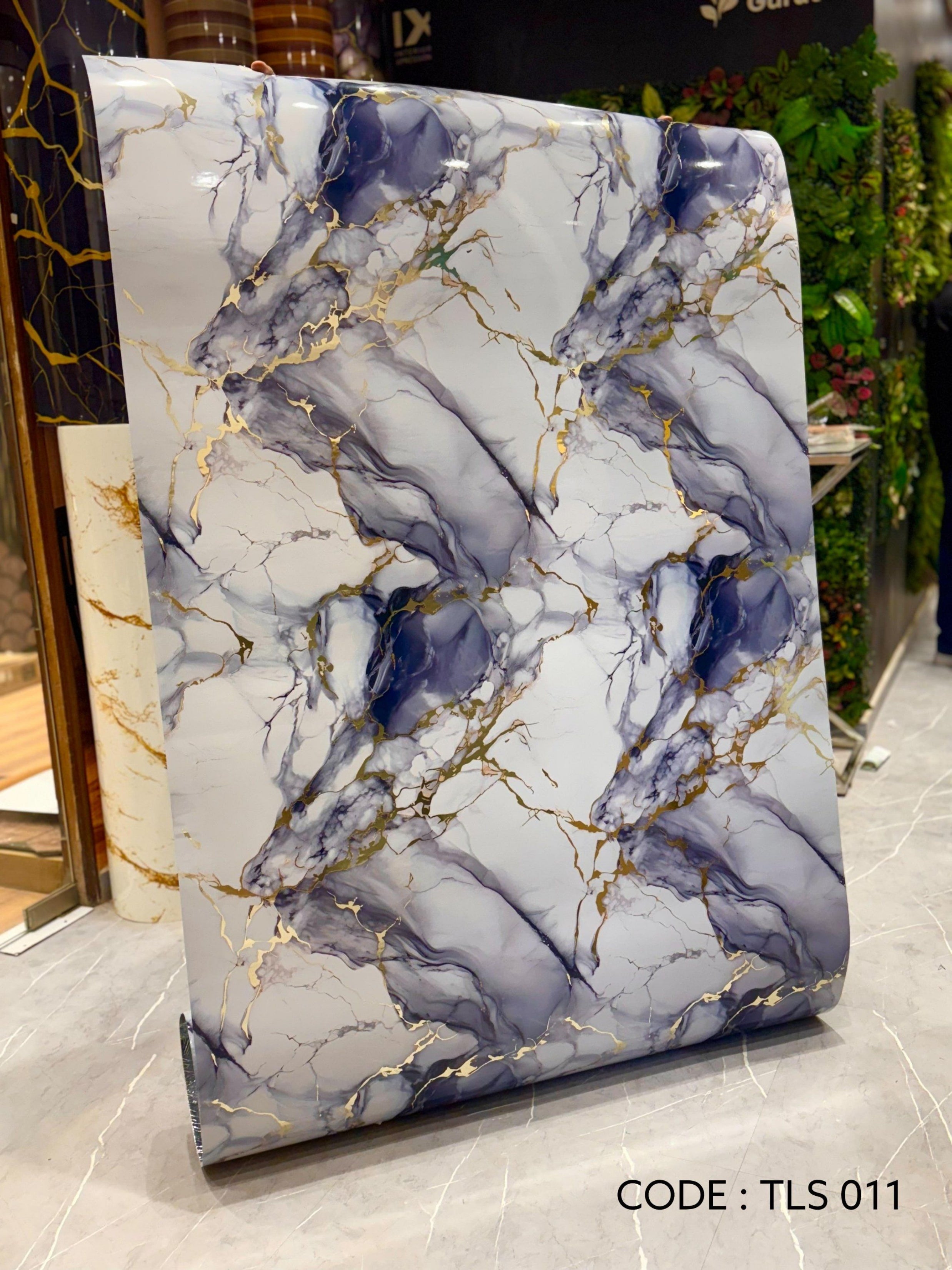 Gold Foil UV Marble Sheets (size 10 x 4 Feet) TLS011