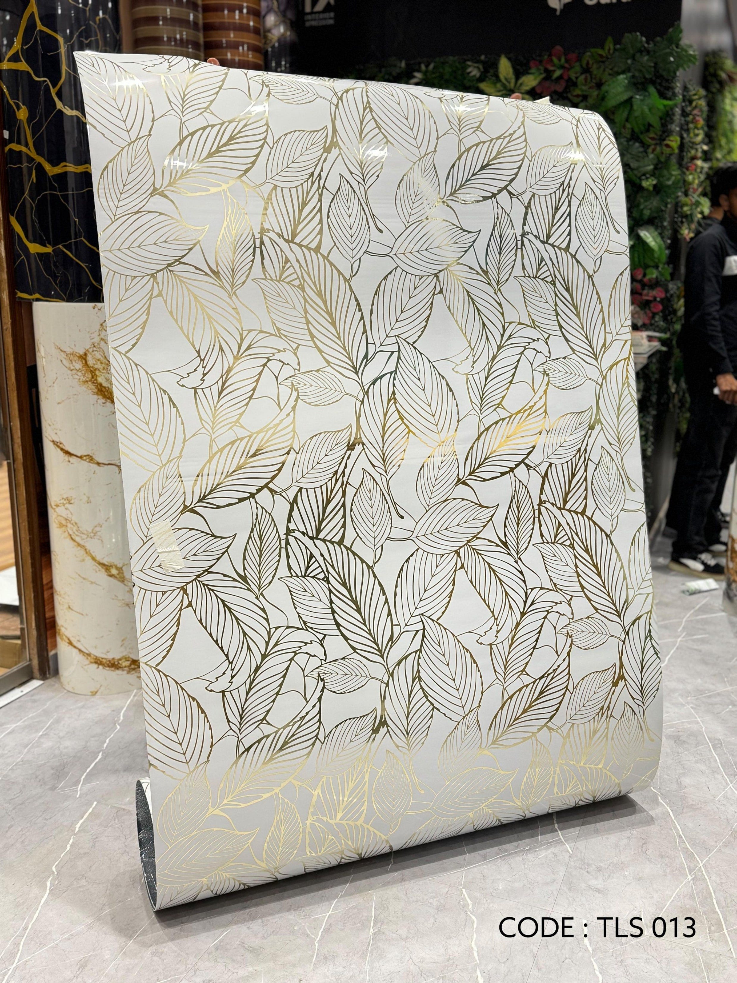 Gold Foil UV Marble Sheets (size 10 x 4 Feet) TLS013