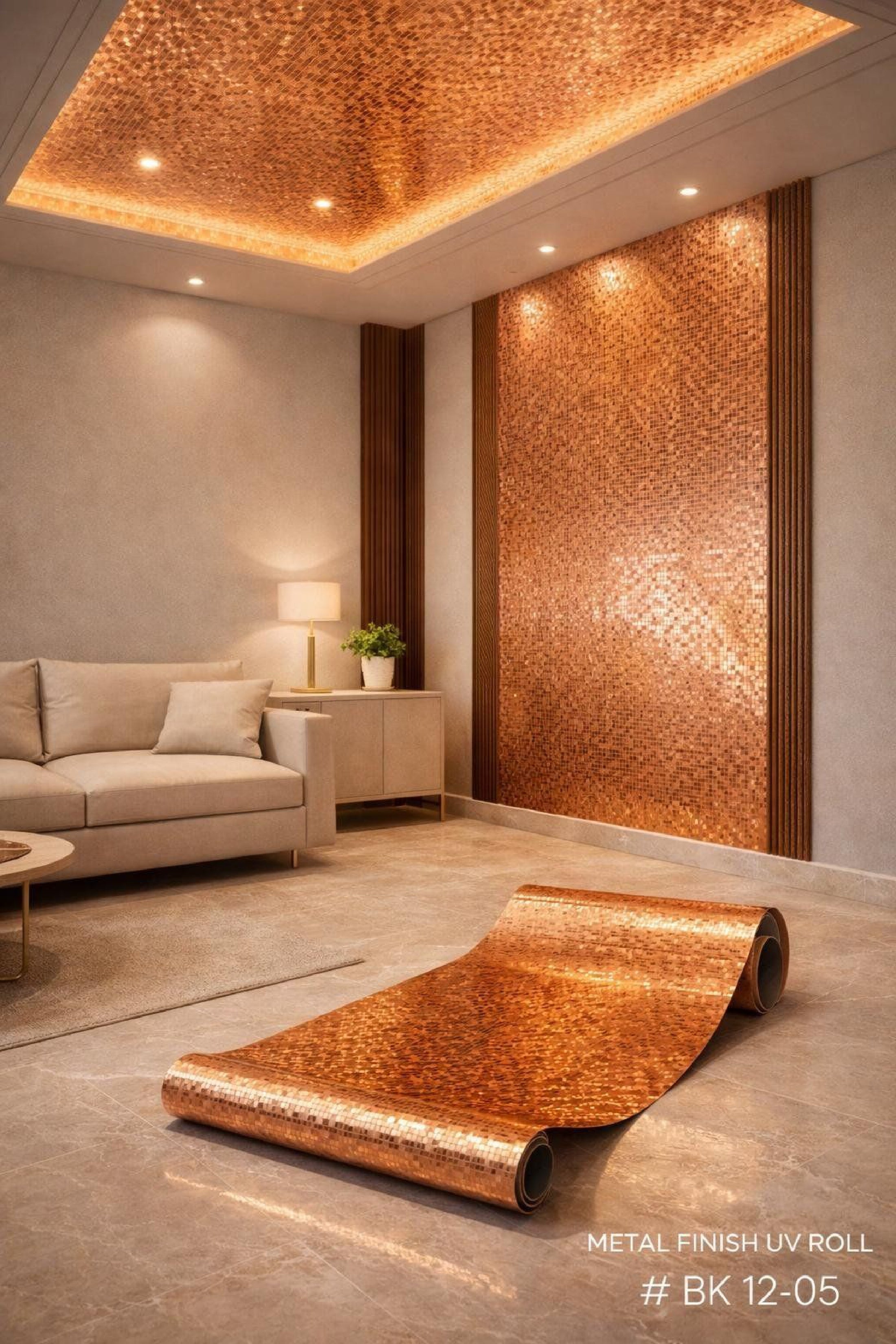 Self-adhesive UV Metal Sheets (size 4 Feet x 2.8 MTR) BK 12-05