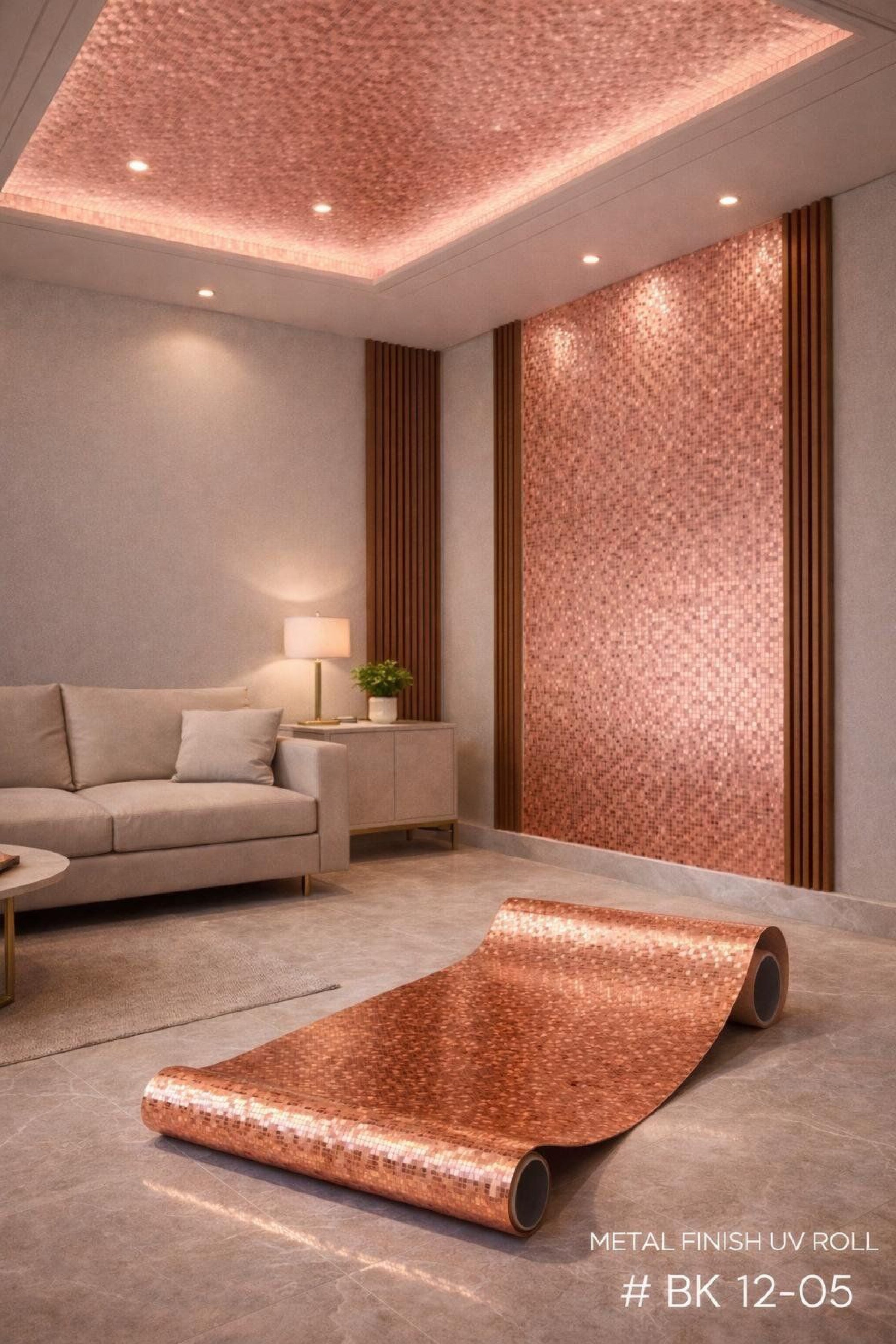 Self-adhesive UV Metal Sheets (size 4 Feet x 2.8 MTR) BK 12-05