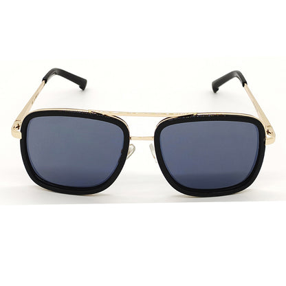 Black HUMBLEE Square Sunglasses (SUN-LC-0652-BLK1GLD-LARGE) - SWASTIK CREATIONS The Trend Point