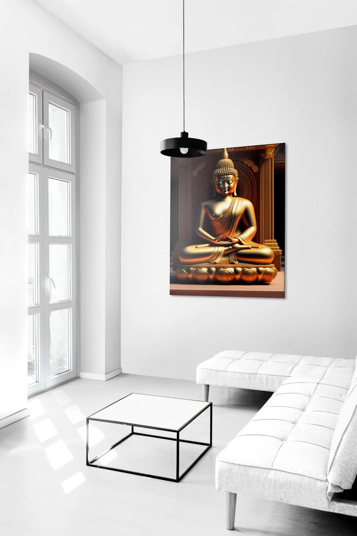 CH-BD3 Buddha Canvas Paintings For Wall Decoration For Living Room Bedroom Home Office & Hotels SWASTIK CREATIONS The Trend Point