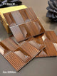 3D PVC Brown Panels for Walls (Box of 50pc) - 3 Colors