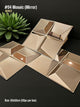 #04 Mosaic 3D PVC Mirror Panel - 5 colors option - (Size 50*50cm)