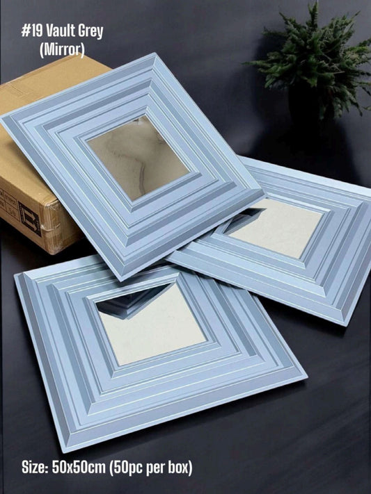 #19 Vault - Vault 3D PVC Panel (Mirror) - 6 colors option - (Size 50*50cm)
