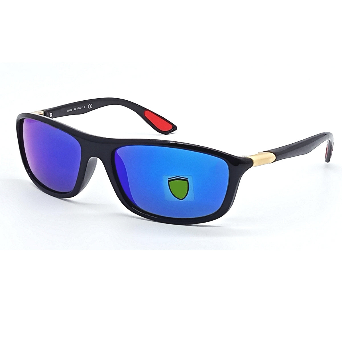 Monza RN8351 Wrap Around Sunglasses (SUN-RN-FR-8351-BLU3GLD-M) SWASTIK CREATIONS The Trend Point