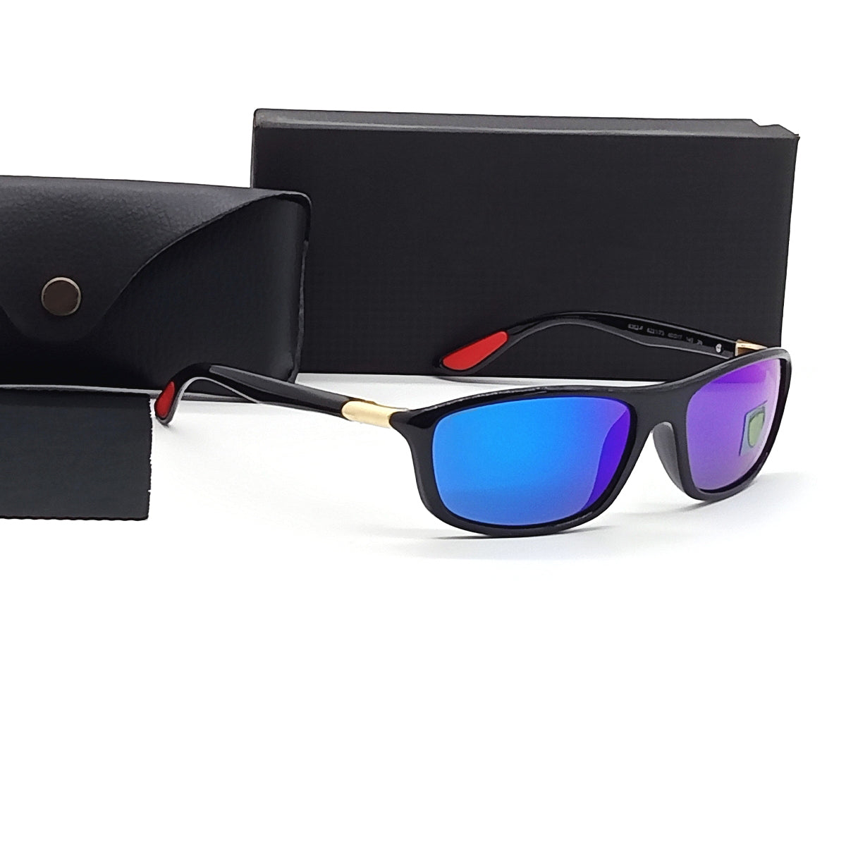 Monza RN8351 Wrap Around Sunglasses (SUN-RN-FR-8351-BLU3GLD-M)