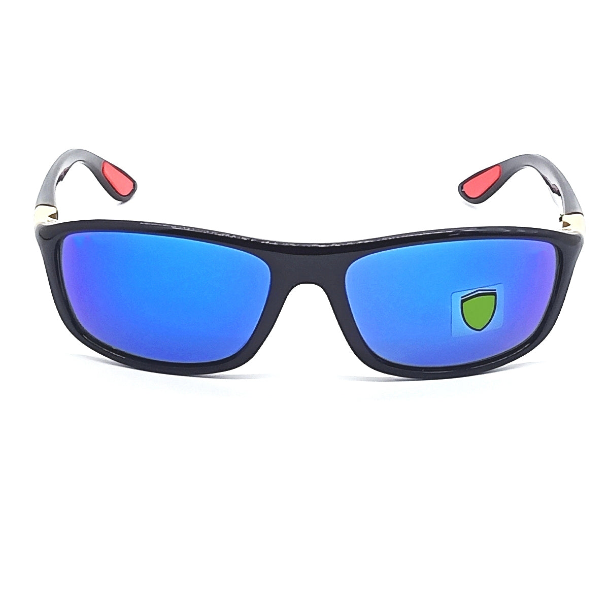 Monza RN8351 Wrap Around Sunglasses (SUN-RN-FR-8351-BLU3GLD-M) SWASTIK CREATIONS The Trend Point