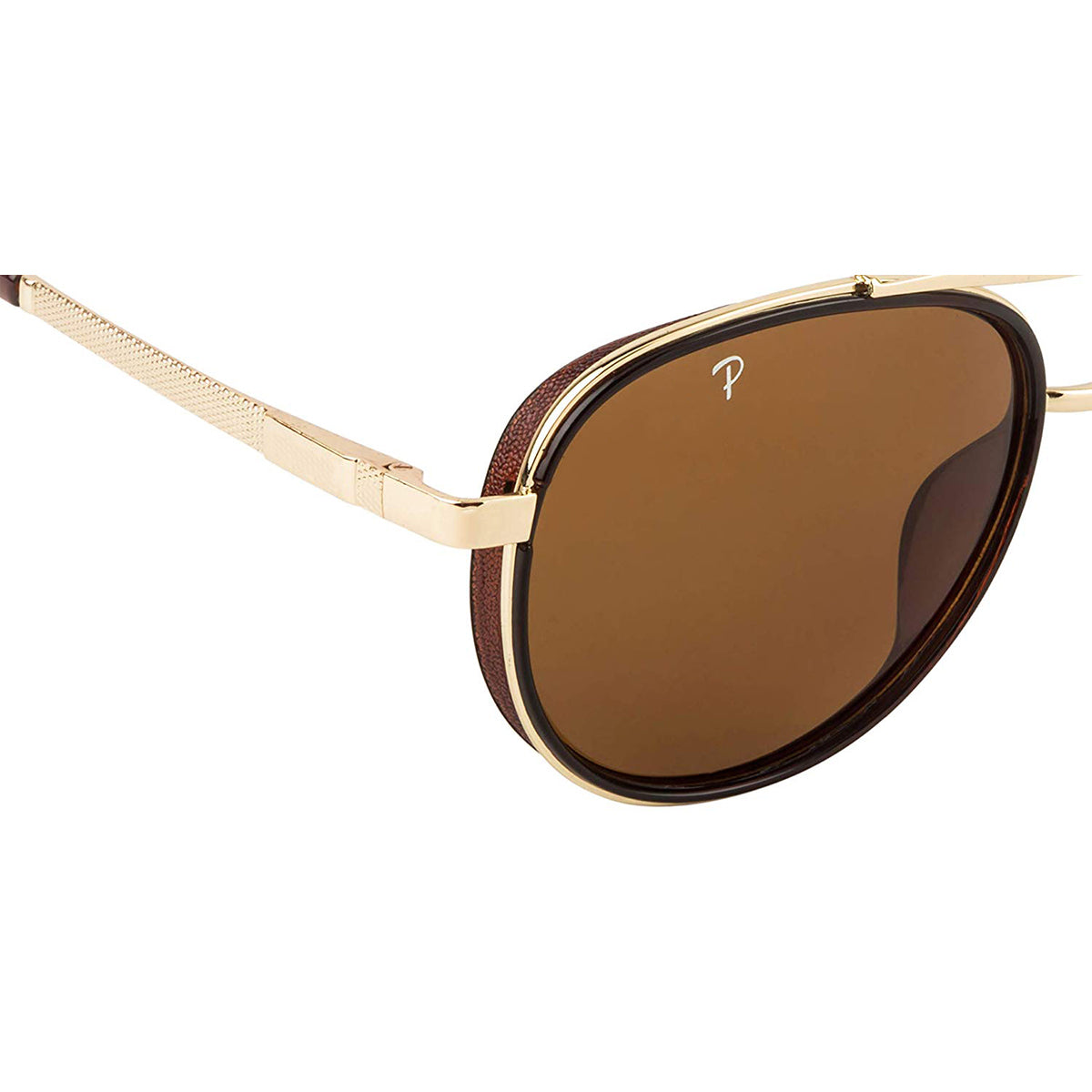 Frogurist 4414 Aviator Sunglasses (SUN-RN-4414-BRN1GLD-M) SWASTIK CREATIONS The Trend Point