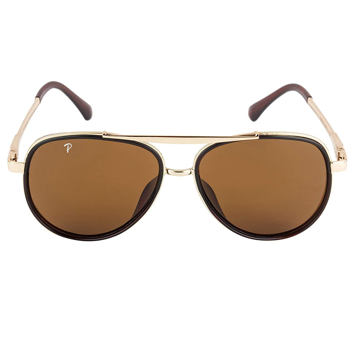 Frogurist 4414 Aviator Sunglasses (SUN-RN-4414-BRN1GLD-M) SWASTIK CREATIONS The Trend Point