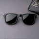 Black Buloster Square Premium Sunglasses (SUN-LK-2148-BLK1GLD-M)